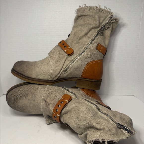 DIRTY LAUNDRY TYCEN CANVAS TAN WOMEN'S SIZE 8 Booth - Picture 5 of 7